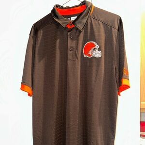 NFL Brown and Orange Polo Shirt